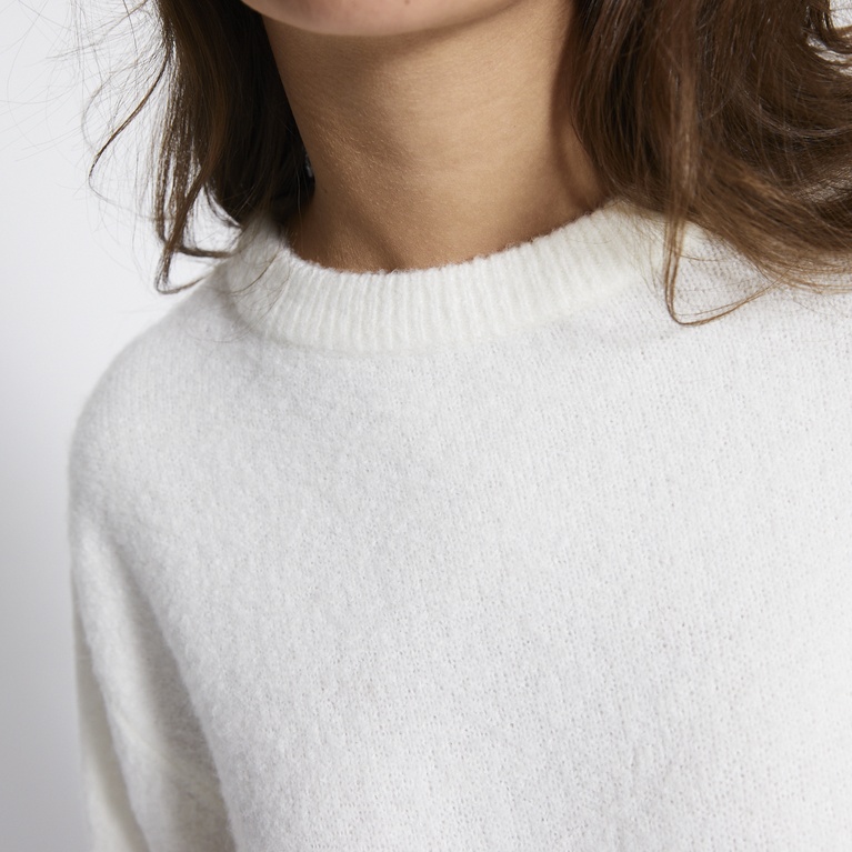 Basic knit sweater "Sadie" Off white